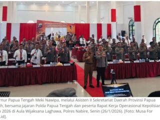 Gubernur Papua Tengah Tegaskan Pentingnya Penguatan Komitmen Polda Jaga Keamanan Daerah