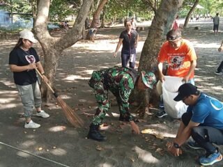 Semangat Kebersamaan dan Kepedulian, Koramil 01 Bitung Kolaborasi Bersama Lintas Sektoral Gaungkan Gerakan Indonesia Asri