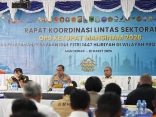 Polda Papua Barat Gelar Rakor Linsek untuk Kesiapan Operasi Ketupat Mansinam 2026
