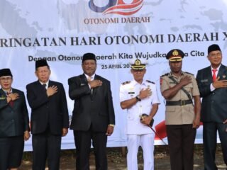 Wakapolres Sarmi Hadiri Peringatan Otda ke-30, Perkuat Stabilitas dan Pelayanan Publik