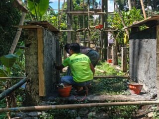 Dukungan Babinsa Percepat Realisasi Jembatan Perintis Garuda di Desa Sawangan Airmadidi