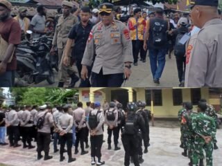 Polres Mamberamo Raya Kerahkan 177 Personel Amankan Kunjungan Gubernur Papua di Mamberamo Raya