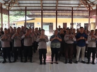Personel Polres Sarmi Ikuti Sosialisasi Program Jaminan Kesehatan (JKN) dan Kanal Layanan BPJS Kesehatan