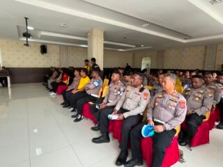 Latihan Pra Operasi Pesparawi Mansinam-2026 Dalam Rangka Pengamanan Pesta Paduan Suara Gerejawi (Pesparawi) Nasional XIV Tahun 2026 di Wilayah Hukum Polda Papua Barat