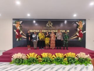 Waka Polsek Sarmi Kota Hadiri Grand Opening Hotel Grand Narwastu, Wujud Dukungan terhadap Investasi di Sarmi