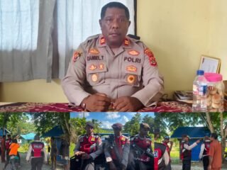 Polres Mamberamo Raya Melaksanakan Patroli Untuk Menjaga Stabilitas Kamtibmas Pasca Pemadaman Listrik PLN Di Kampung Burmeso