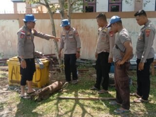 Sat polairud Polres Sarmi Musnahkan Dua Bom Peninggalan Perang Dunia II di Perairan Sarmi