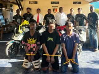 Terlibat Curanmor Satu Tersangka dan dua Penadah Diamankan Satuan Reserse Kriminal Polres Mappi