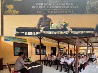 Kapolres Mamberamo Raya Lakukan Evaluasi Singkat Kinerja Personel di Lapangan
