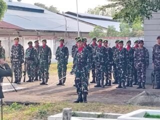 Wujud Penghormatan serta Penghargaan Atas Jasa dan Pengabdian, Kodim 1310/Bitung Gelar Upacara Pemakaman Secara Militer Kepada Almarhum Serka (Purn) Hans Wungkana