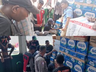 Cegah Peredaran Miras, Polres Mamberamo Raya Razia Tiga Kapal Penumpang