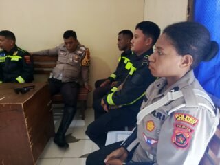 Lewat Anev, Sat Lantas Polres Sarmi Perkuat Kinerja dan Pelayanan kepada Masyarakat